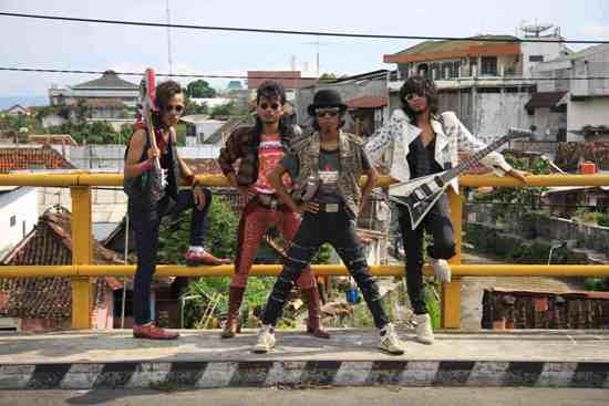 The glam-metal band Sangkakala, headed by Punkasila guitarist Rudy ‘Atjeh’ Dharmawan, is one of the projects to have blossomed in the wake of Punkasila - Courtesy of Rudy Dharmawan murray5